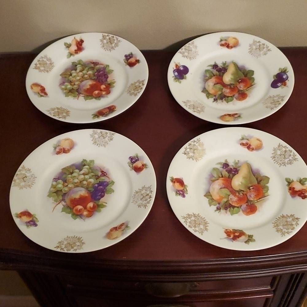 𝅺german Bavarian China Fruit Plates 6 inches